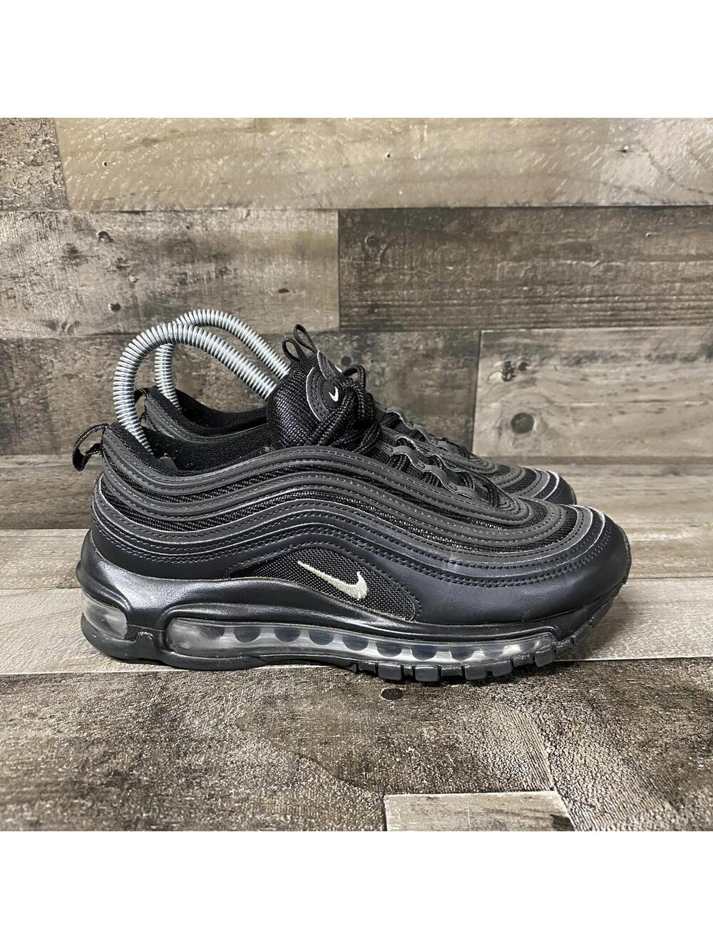 Nike Air Max 97 Womens Black Silver Running Shoes DM8347-001 Ladies Size 6